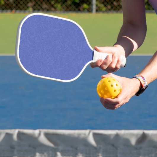 Blue textured pattern with swirling cloud pickleball schläger (InSitu)