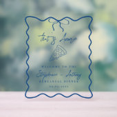 Blue That's Amore Pizza Probe Dinner Acrylschild (Neutral)