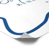 Blue That's Amore Pizza Probe Dinner Poster (Ecke)