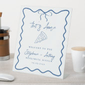 Blue That's Amore Pizza Probe Dinner Sockelschild (In Situ)