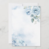 Blue The Bridge ist Cloud Nine Brautparty Einladung (Rückseite)