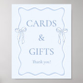 Blue The Knot Brautparty Cards & Gifts Poster (Vorne)