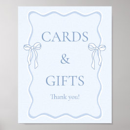 Blue The Knot Brautparty Cards & Gifts Poster