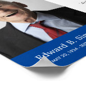 Blue The Light bleibt das Foto des Beerdigungsgedi Poster (Ecke)