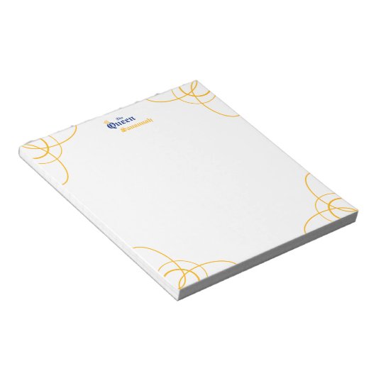 Blue The Queen Notepad Notizblock (angewinkelt)