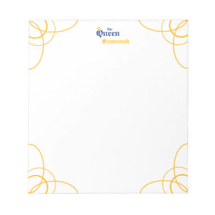Blue The Queen Notepad Notizblock