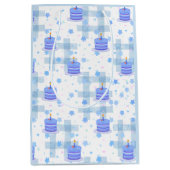 Blue-Themed Birthday Mittlere Geschenktüte (Vorderseite)