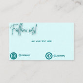 Blue Themed Loyalty Cards für Unternehmen Visitenkarte (Rückseite)