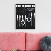 Blue Thin Line Grunge Canvas Print Leinwanddruck (Insitu (Wohnzimmer))