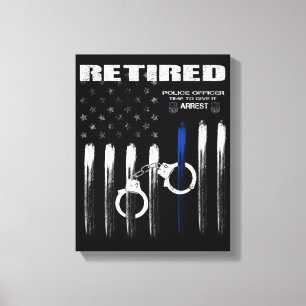 Blue Thin Line Grunge Canvas Print Leinwanddruck