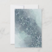 Blue Thistle Botanische Hochzeit Save the Date (Rückseite)