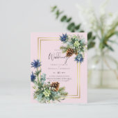 Blue Thistle Eucalyptus Wedding Wonderland (Stehend Vorderseite)