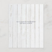 Blue Thistle Eucalyptus Wedding Wonderland (Rückseite)