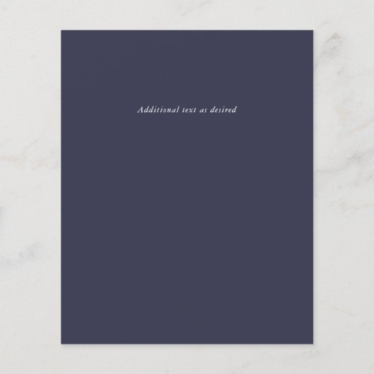 Blue Thistle Eucalyptus Wedding Wonderland (Rückseite)