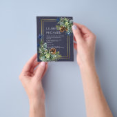 Blue Thistle Eucalyptus Wedding Wonderland Flyer (Gruppe)