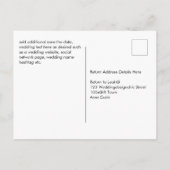 Blue Thistle Eucalyptus Wedding Wonderland Postkarte (Rückseite)