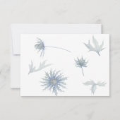 Blue Thistle Foto Save the Date Ankündigung (Rückseite)