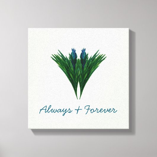 Blue Thistle - Immer & Forever - Leinwand (Vorderseite)