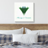 Blue Thistle - Immer & Forever - Leinwand (Insitu (Schlafzimmer))