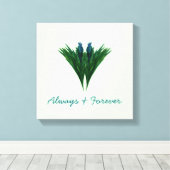 Blue Thistle - Immer & Forever - Leinwand (Insitu (Holzboden))