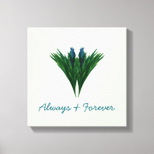 Blue Thistle - Immer und Forever - Leinwand