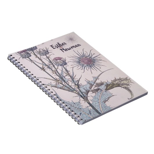 Blue Thistle Notizblock (Rechte Seite)