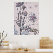 Blue Thistle Poster (Küche)