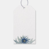 Blue Thistle Wedding Welcome Bag Geschenkanhänger (Rückseite)