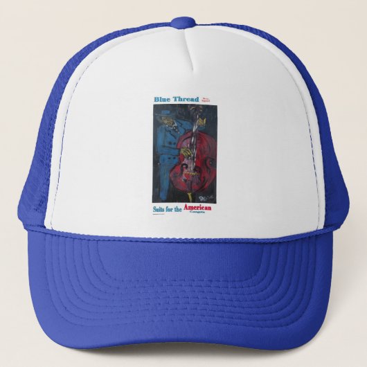 Blue Thread Anzug Hat Truckerkappe (Vorderseite)