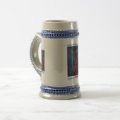Blue Thread Anzugs Bierglas (Vorderseite Links)