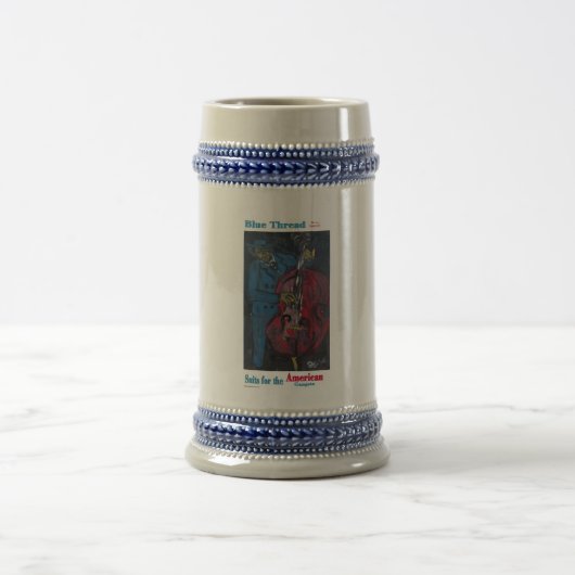 Blue Thread Anzugs Bierglas (Mittel)