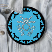 Blue Throat Chakra "Truth" Dragonfly Button (Beispiel)