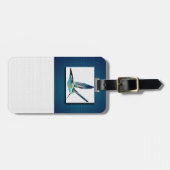 Blue Throated Hummingbird Gepäckmarke Gepäckanhänger (Vorderseite horizontal)