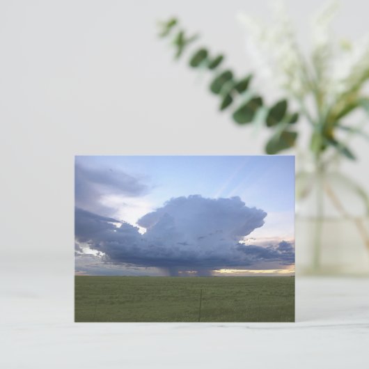 Blue Thunderhead Postkarte (Stehend Vorderseite)