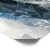 Blue tick coon hound portrait poster (Ecke)