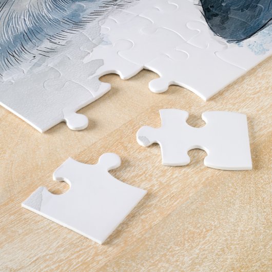 Blue tick coon hound portrait puzzle (Seite)