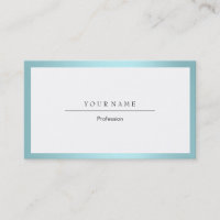 Blue Tiffany Ocean Frame Minimal White Metallic