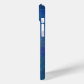 Blue Tiffany stone abstrakte Kunst Case-Mate iPhone Hülle (Rückseite / Links)