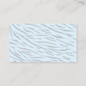 Blue Tiger Boy Baby Dusche Windeln Raffle Ticket Begleitkarte (Rückseite)