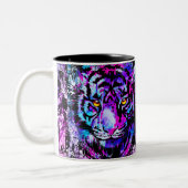 Blue Tiger Coffee Tasse | Lila Tigerfront (Links)