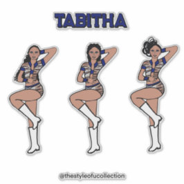 Blue Tiger Dancer #1 Aufkleber