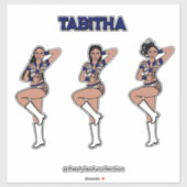 Blue Tiger Dancer #1 Aufkleber (Blatt)