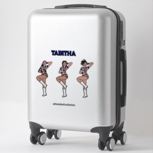 Blue Tiger Dancer #1 Aufkleber (Koffer)