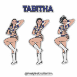 Blue Tiger Dancer #2 Aufkleber