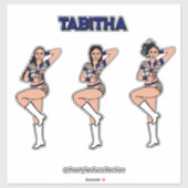 Blue Tiger Dancer #2 Aufkleber (Blatt)