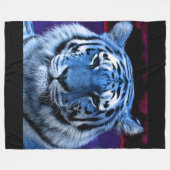 Blue Tiger Fleecedecke (Vorderseite (Horizontal))