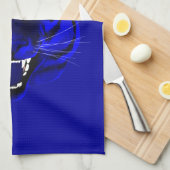 Blue Tiger Handtuch (Viertel Falte)