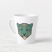 Blue Tiger Head Milchtasse (Linke Ecke)