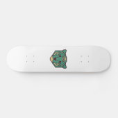 Blue Tiger Head Skateboard (Horizontal)