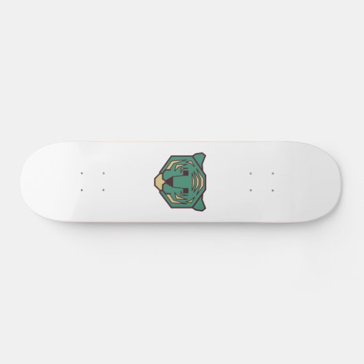 Blue Tiger Head Skateboard (Horizontal)